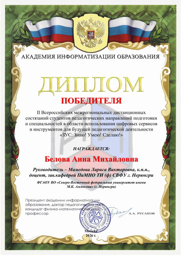 Анна Белова