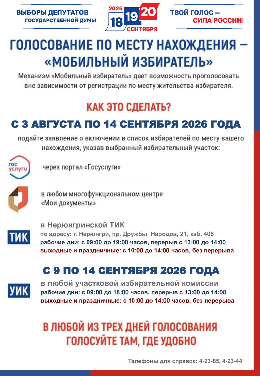 голосование на выборах депутатов Государственной Думы